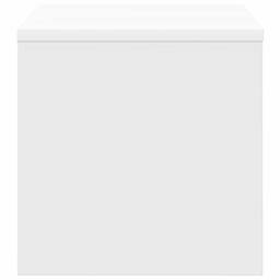 Berkfield Home Bedside Cabinet White 40x30x30 cm Engineered Wood - Size: 40 x 30 x 30 cm - thumbnail 6