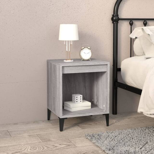 Berkfield Home Elegant Bedside Cabinets 2 pcs Grey Sonoma 40x35x50 cm - Size: 40 x 35 x 50 cm - image 1