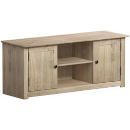 Havendro Flat Screen TV Unit 2 Door 1 Shelf Natural Oak Wax Pine By Home