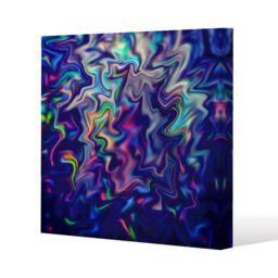 Benjamin Tate Design Psychedelic Marble (Canvas Print) / 101 x 101 x 4cm in Natural - Size: 101 x 101 x 4 cm - thumbnail 1