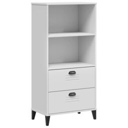 Berkfield Home Bookcase VIKEN White 60x35x123 cm Engineered Wood - Size: 60 x 35 x 123 cm - thumbnail 2