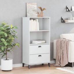 Berkfield Home Bookcase VIKEN White 60x35x123 cm Engineered Wood - Size: 60 x 35 x 123 cm - thumbnail 3