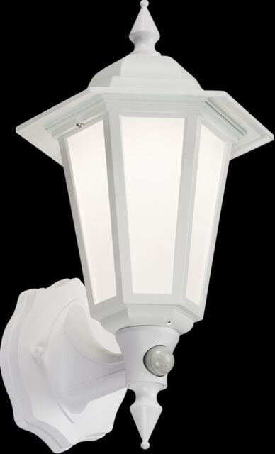 Netlighting LED Wall Lantern with Photocell Sensor White 230V IP54 8W - image 1