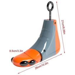 Kelvenix l Adjustable High-Top Shoes Stretcher Portable Shoe Boot Tree Shaper in Orange - Size: Large - thumbnail 2