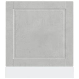Berkfield Home Dishwasher Panel Porto Concrete Grey 60x1.5x67 cm Engineered Wood - thumbnail 4
