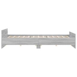 Berkfield Home Bed Frame with Headboard & Footboard Grey Sonoma 180x200 cm Super King - thumbnail 5