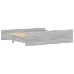 Berkfield Home Bed Frame with Headboard & Footboard Grey Sonoma 180x200 cm Super King - thumbnail 6