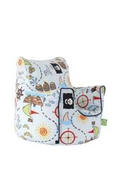 Bean Lazy Men's Cotton Blue Pirate Island Bean Bag Arm Chair with Beans Child / Teen size in Light Blue - Size: Large - thumbnail 2