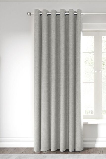 Nalu Nicole Scherzinger 'Kalo' Lined Curtains in Silver - Size: 167 cm width x 183 cm drop - image 1
