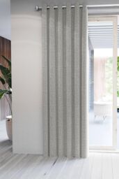 Nalu Nicole Scherzinger 'Kalo' Lined Curtains in Silver - Size: 167 cm width x 183 cm drop - thumbnail 2