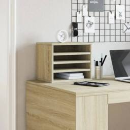 EONLION Desk Organiser 36x26x29.5 cm in Light Oak - Size: 100 cm - thumbnail 3