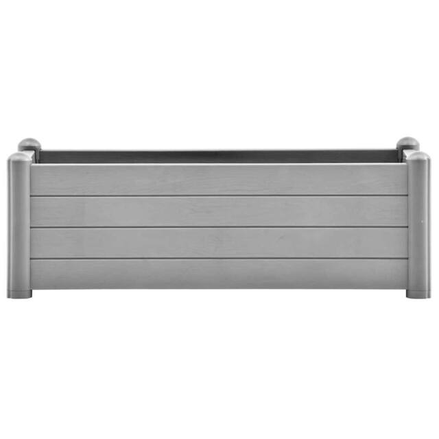 Berkfield Home Garden Raised Bed PP Stone Grey 100x43x35 cm - Size: 100 x 43 x 35 cm - image 1
