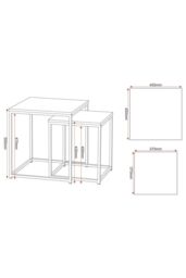 Seconique Dallas Nest of 2 Tables in White - thumbnail 6
