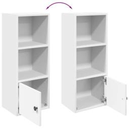 Berkfield Home Durable Bookcase White 31x24x77 cm Engineered Wood - Size: 31 x 24 x 77 cm - thumbnail 8