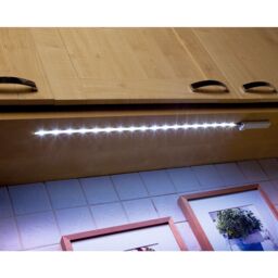 mysmartbuy Kitchen Under Cupboard Strip Light - Battery Powered Self Adhesive Portable Light - Measures 61cm Long in White - thumbnail 4