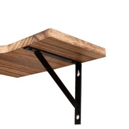 Levede 4PC Corner Floating Shelves Wooden L Shaped Wall Display Storage in Natural - thumbnail 6