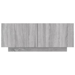 Berkfield Home TV Cabinet Grey Sonoma 100x35x40 cm Engineered Wood - Size: 100 x 35 x 40 cm - thumbnail 4