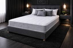 Chester & Oakley Comfort Memory Foam Open Coil Mattress - 7 INCH in White - Size: Double - thumbnail 1