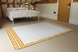 Benjamin Tate Design Golden Egyptian Border Rug in Natural - Size: Large - thumbnail 3
