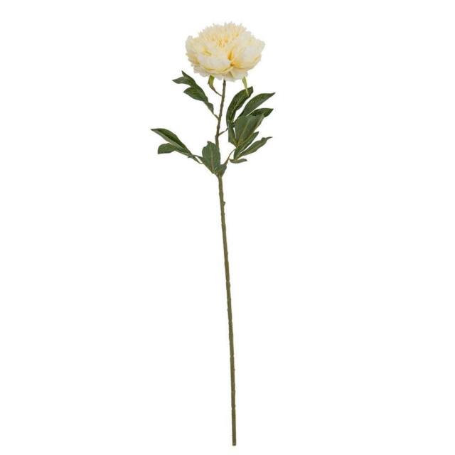 Lemon Pavilion Furniture and Decor Large Buttermilk Double Peony Stem Artificial Flower - L19xW19xH95 cm in Cream - image 1