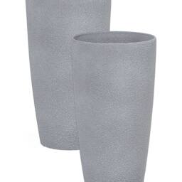 Wyld and Coco Grey Stone Tall Planters Set of 2 - 42 x 23 cm - thumbnail 2