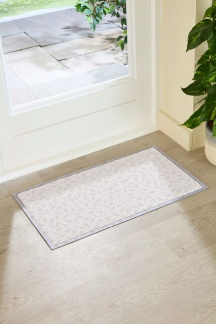 Artsy Mats Neutral Leaf Indoor Outdoor Doormat (70 x 40cm) in Beige - Size: 40 cm x 70 cm - image 1