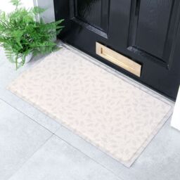 Artsy Mats Neutral Leaf Indoor Outdoor Doormat (70 x 40cm) in Beige - Size: 40 cm x 70 cm - thumbnail 3
