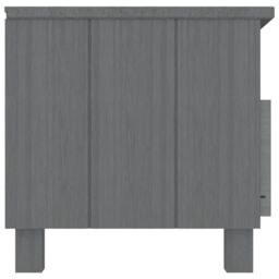 Berkfield Home TV Cabinet HAMAR Dark Grey 106x40x40 cm Solid Wood Pine - Size: 106 x 40 x 40 cm - thumbnail 4