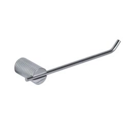 Showerdrape Vitality Chrome Stainless Steel Wall Mounted Toilet Roll Holder in Metallic Silver - thumbnail 4