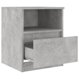 Berkfield Home Durable Bed Cabinets 2 pcs Concrete Grey 40x40x50 cm Engineered Wood - Size: 40 x 40 x 50 cm - thumbnail 6