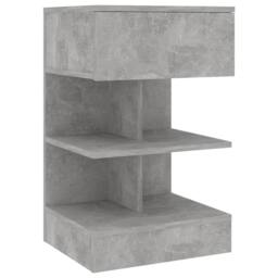 Berkfield Home Beautiful Bedside Cabinets 2 pcs Concrete Grey 40x35x65 cm - Size: 40 x 35 x 65 cm - thumbnail 5