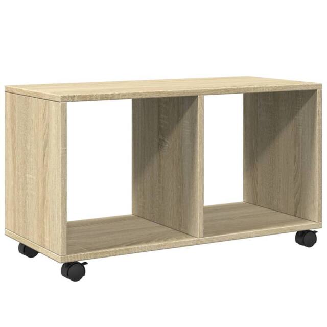 Berkfield Home vidaXL¬†Rolling¬†Cabinet¬†Sonoma Oak 72x33x42.5 cm Engineered Wood in Light Tan - image 1