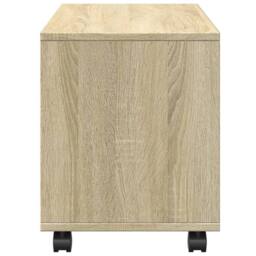 Berkfield Home vidaXL¬†Rolling¬†Cabinet¬†Sonoma Oak 72x33x42.5 cm Engineered Wood in Light Tan - thumbnail 6