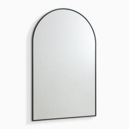 FurnitureboxUK Charlie Black Metal Large 110x70cm Ovemantle Arch Mirror - Size: 110x70 cm - thumbnail 4