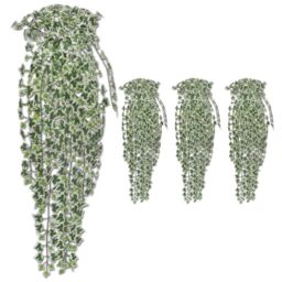 Berkfield Home Artificial Ivy Bushes 4 pcs Variegated 90 cm in Green - thumbnail 1