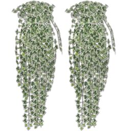 Berkfield Home Artificial Ivy Bushes 4 pcs Variegated 90 cm in Green - thumbnail 2