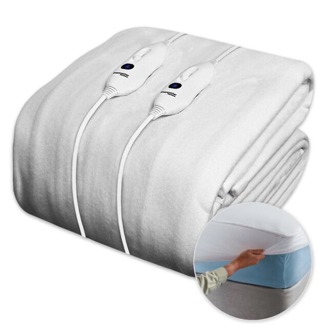 Dreamcatcher Luxury Polyester Electric Blanket Heated Fully Fitted Under Blanket 3 Heat Settings - Single/Double/King/Super King - Size: Super King - image 1