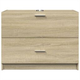 Berkfield Home Sink Cabinet Sonoma Oak 78x37x59 cm Engineered Wood in Brown - Size: 78 x 37 x 59 cm - thumbnail 4
