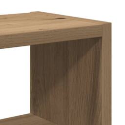 Berkfield Home Wall Shelf Artisan Oak 45x16x45 cm Engineered Wood in Brown - Size: 45 x 16 x 45 cm - thumbnail 7