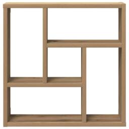 Berkfield Home Wall Shelf Artisan Oak 45x16x45 cm Engineered Wood in Brown - Size: 45 x 16 x 45 cm - thumbnail 4
