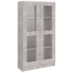 Berkfield Home Vitrine Cabinet Concrete Grey 82.5x30.5x150 cm Engineered Wood - thumbnail 2