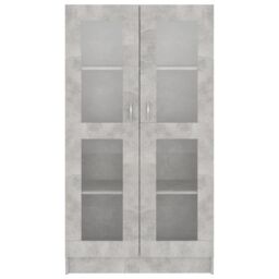Berkfield Home Vitrine Cabinet Concrete Grey 82.5x30.5x150 cm Engineered Wood - thumbnail 6