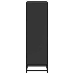 Berkfield Home Book Cabinet Black 33.5x33x107.5 cm Engineered Wood - thumbnail 5
