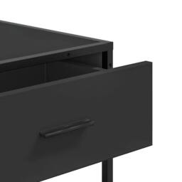 Berkfield Home Decorative Console Table Black 90x35x80 cm Engineered Wood - Size: 90 x 35 x 80 cm - thumbnail 8