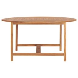 Berkfield Home Garden Table 150x76 cm Solid Teak Wood in Brown - thumbnail 3