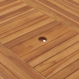 Berkfield Home Garden Table 150x76 cm Solid Teak Wood in Brown - thumbnail 6