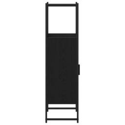Berkfield Home Stylish Bathroom Cabinet Black Oak 33x33x120, 5 cm Engineered Wood - thumbnail 7