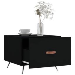 Berkfield Home Coffee Tables 2 pcs Black 50x50x40 cm Engineered Wood - Size: 50 x 50 x 40 cm - thumbnail 4