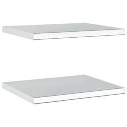 Berkfield Home Wall Shelves 2 pcs 50x40x3 cm Silver Stainless Steel - Size: 50 x 40 x 3 cm - thumbnail 7