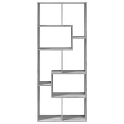 Berkfield Home Room Divider Bookcase Grey Sonoma 67x25x161.5 cm Engineered Wood - thumbnail 5